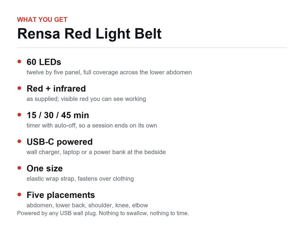 Rensa Red Light Belt