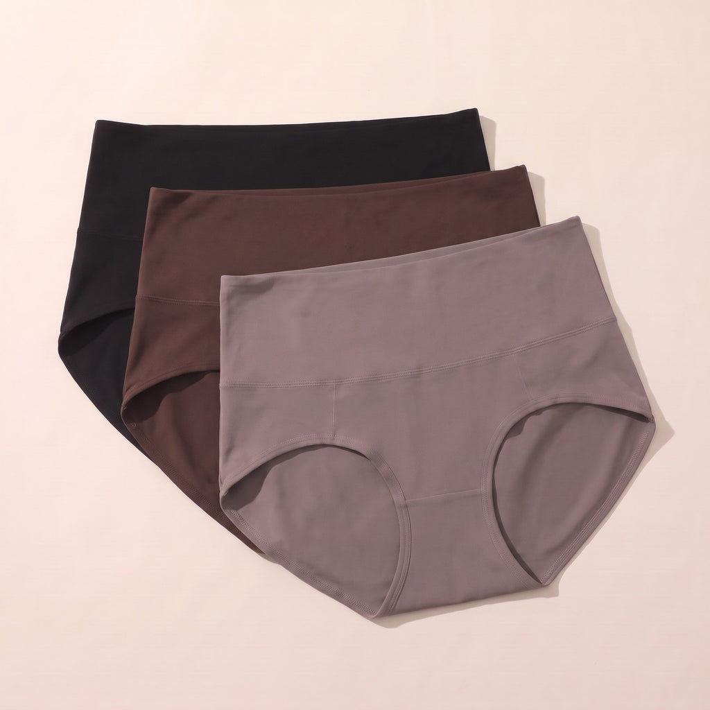 Freeform Leakproof Brief in black, brown and taupe