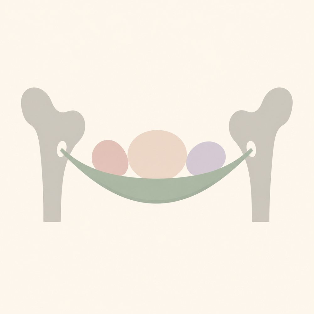 The pelvic floor works like a sling