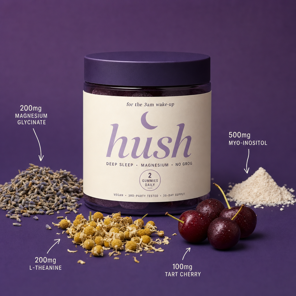 HUSH on a bright morning counter