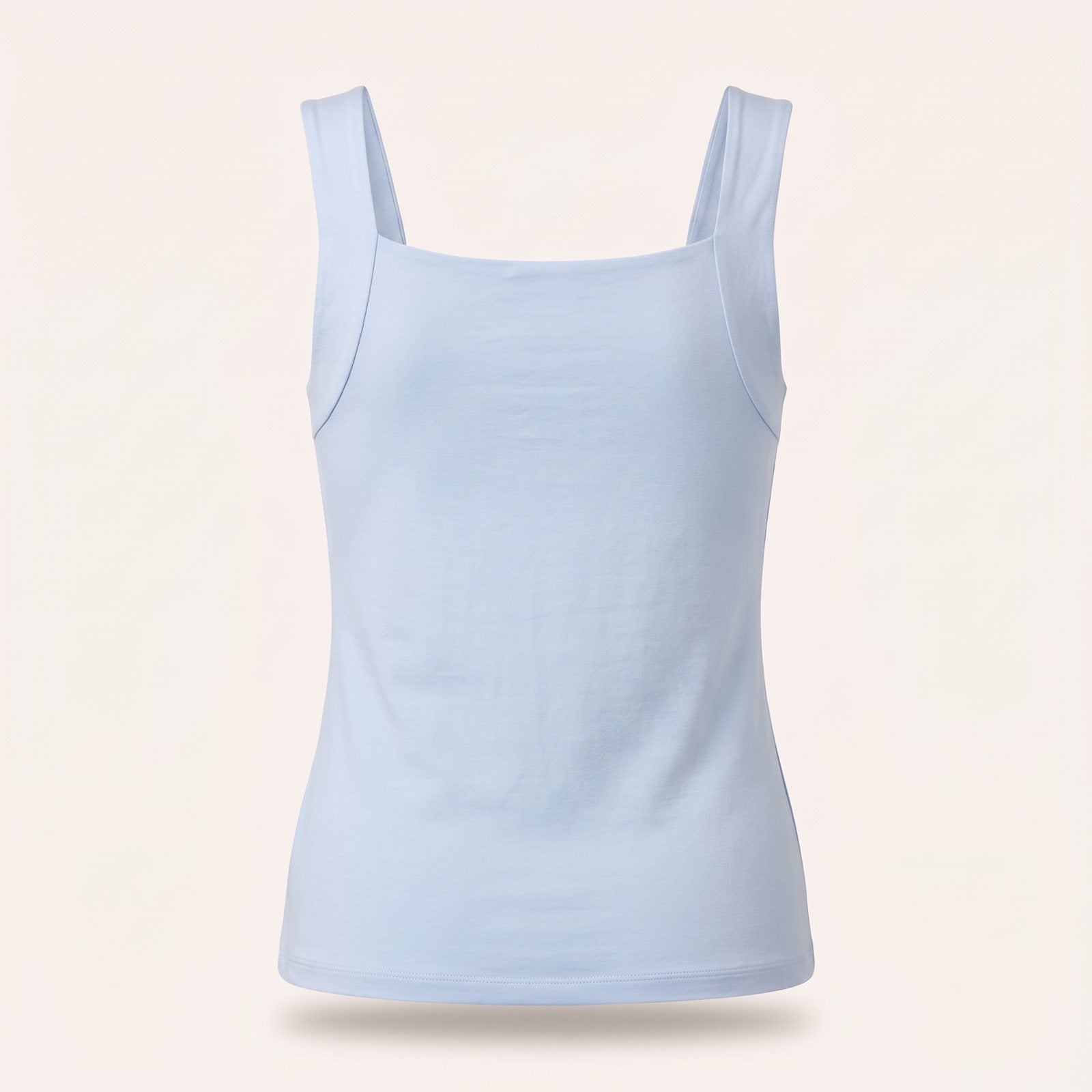 The back of the tank: one smooth panel, no band, no clasp