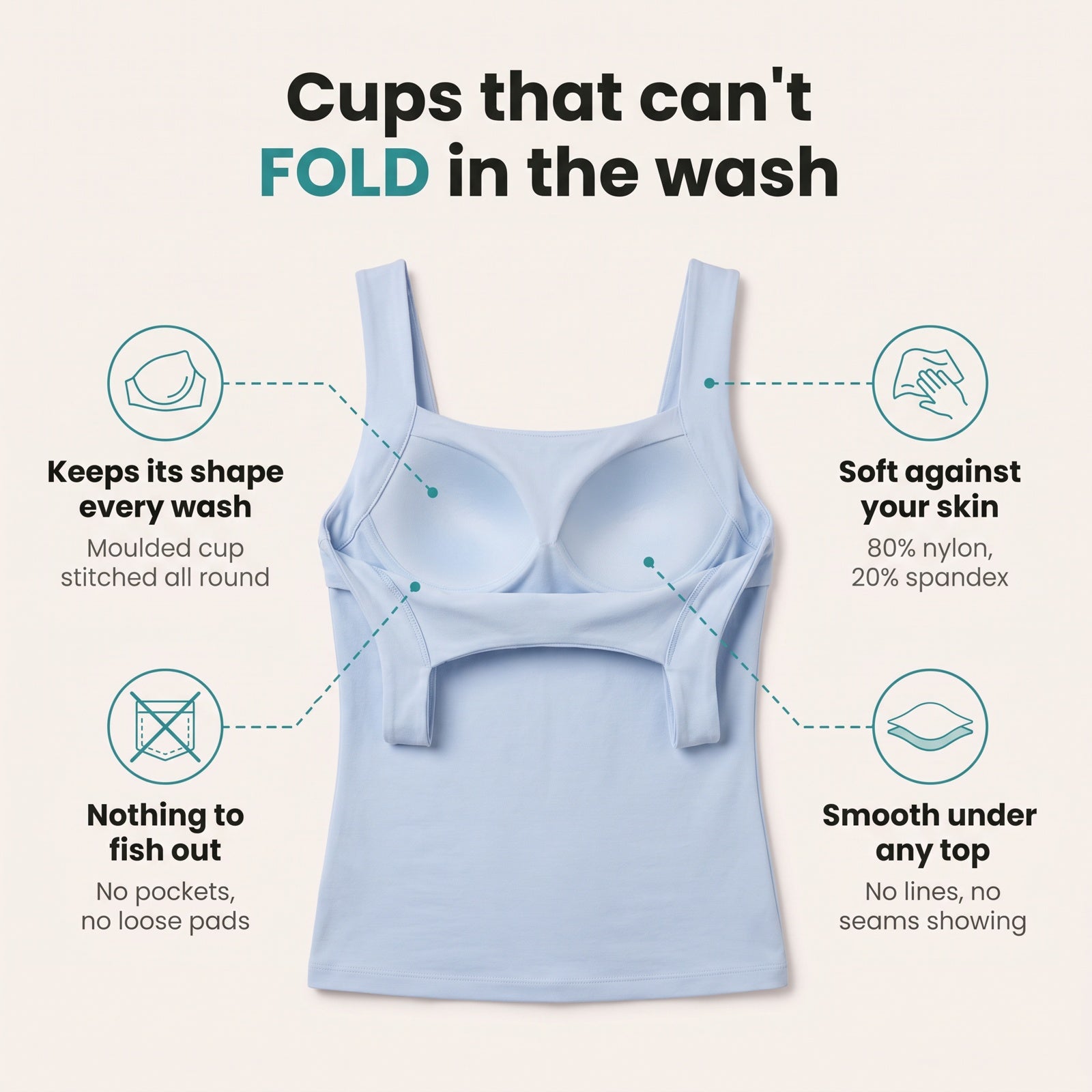 Cups that can't fold in the wash