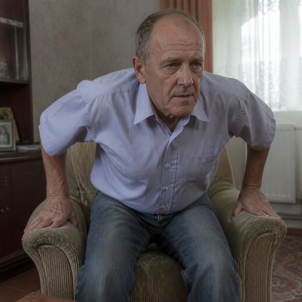 The rock-forward. Most people over 55 do it a dozen times a day without noticing they've started.