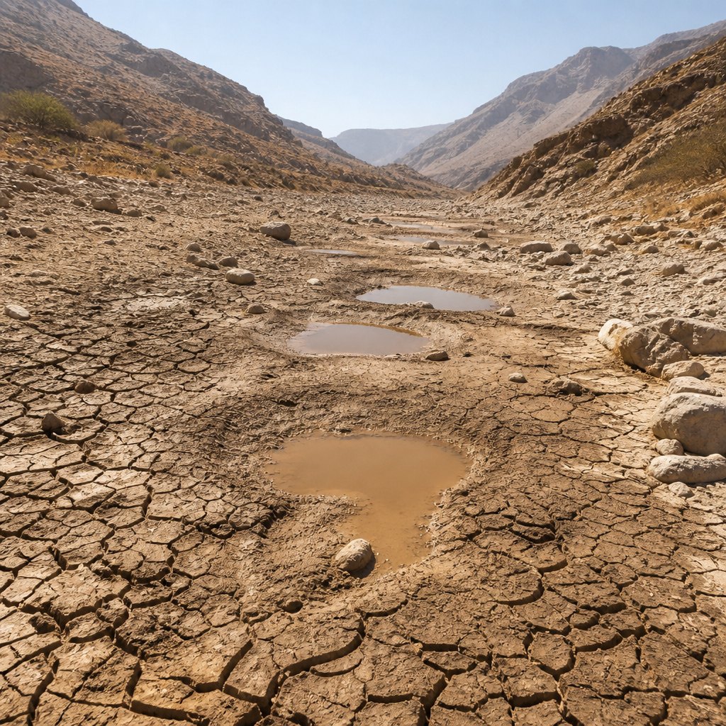 Joint Drought: the flow stops, and what's left bakes hard.