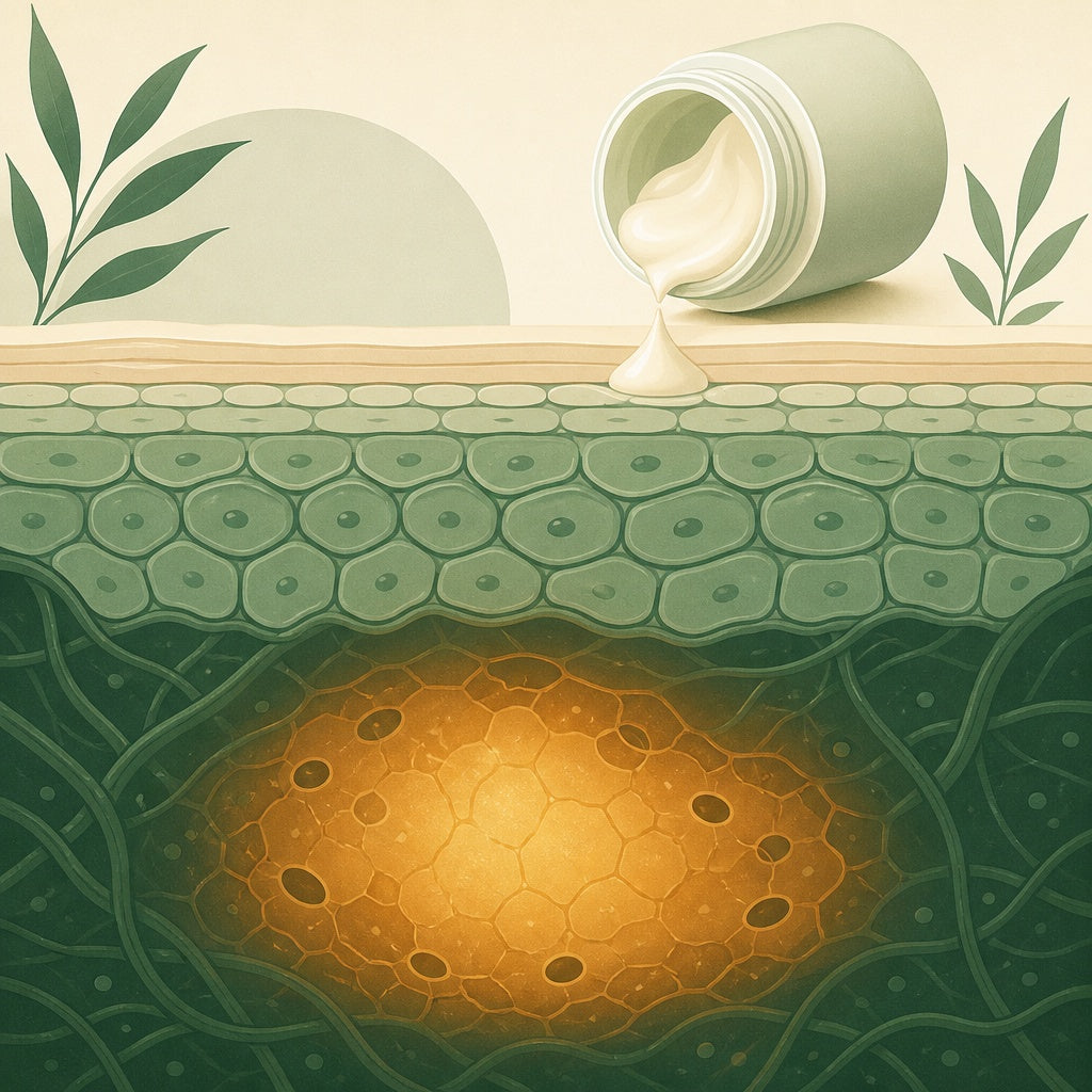 Layered skin illustration
